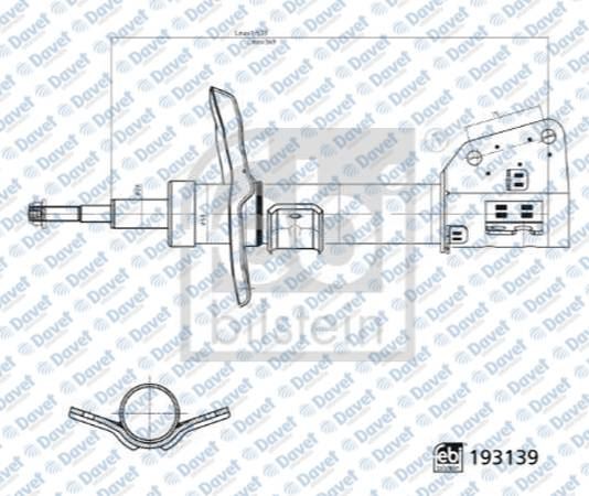 FEBI 193139 On Amortisor Sag/Sol Gazli Master Iii - Movano - Nv400 10>